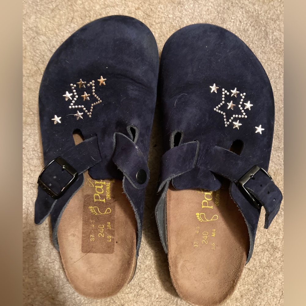 Papillio Birkenstock Star Clogs 37 - W6 M4 - Navy Blue